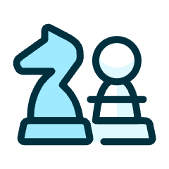 Chess Figures Icon from Ultimate Duotone Set