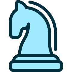 Chess Knight Icon from Ultimate Duotone Set