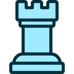 Chess Rook Icon from Ultimate Duotone Set