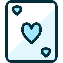 Card Game Heart Icon from Ultimate Duotone Set