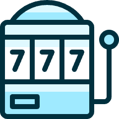 Casino 777 Slot Machine Icon from Ultimate Duotone Set