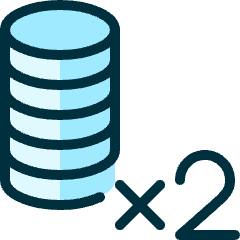 Casino Chips Double 1 Icon from Ultimate Duotone Set