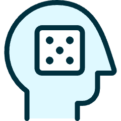Casino Player Dice Icon from Ultimate Duotone Set