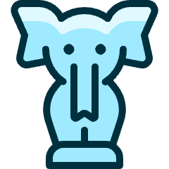 Circus Elephant Icon from Ultimate Duotone Set