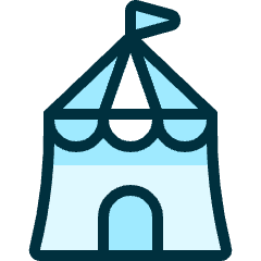 Circus Tent 1 Icon from Ultimate Duotone Set