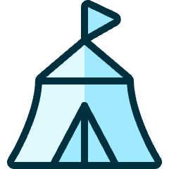 Circus Tent Icon from Ultimate Duotone Set