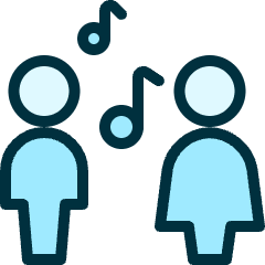 Concert Couple Duet Icon from Ultimate Duotone Set