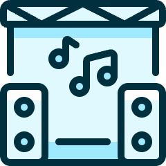 Concert Speakers Icon from Ultimate Duotone Set