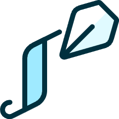 Crafts Calligraphy Icon from Ultimate Duotone Set