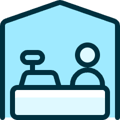 Farmer's Market Vendor Icon from Ultimate Duotone Set