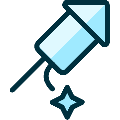 Fireworks Rocket Icon from Ultimate Duotone Set