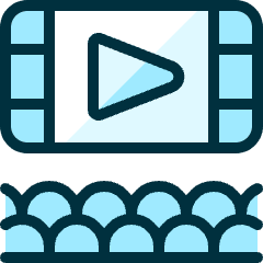 Movie Cinema Watch Icon from Ultimate Duotone Set