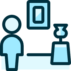 Museum Person Icon from Ultimate Duotone Set