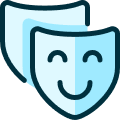 Show Theater Masks Icon from Ultimate Duotone Set