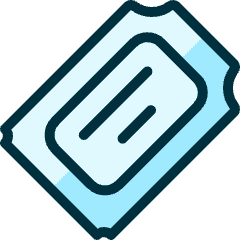 Ticket 1 Icon from Ultimate Duotone Set