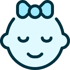 Baby Girl Icon from Ultimate Duotone Set