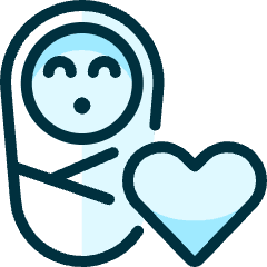 Baby Heart Icon from Ultimate Duotone Set