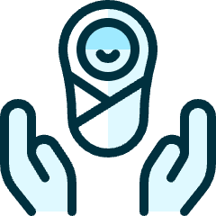 Baby Hold Hands Icon from Ultimate Duotone Set