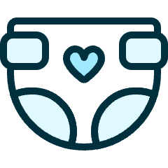 Baby Care Diaper Icon from Ultimate Duotone Set
