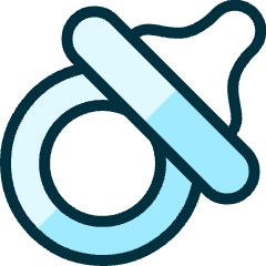 Baby Care Pacifier Icon from Ultimate Duotone Set