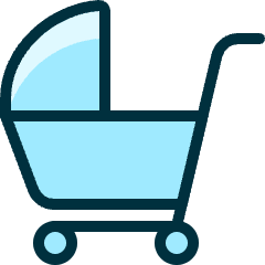 Baby Care Trolley Icon from Ultimate Duotone Set