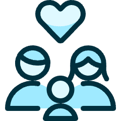 Family Heart Icon from Ultimate Duotone Set