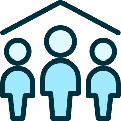 Family Home Icon from Ultimate Duotone Set