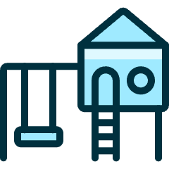 Family Outdoors Playhouse Swing Icon from Ultimate Duotone Set
