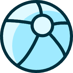 Toys Beach Ball Icon from Ultimate Duotone Set