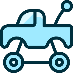 Toys Car Push Icon from Ultimate Duotone Set
