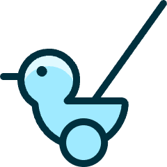 Toys Duck Icon from Ultimate Duotone Set