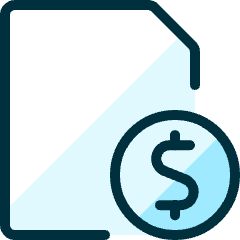Common File Cash Icon from Ultimate Duotone Set