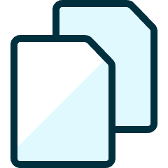 Common File Double 2 Icon from Ultimate Duotone Set