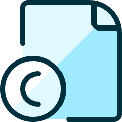 File Copyright C Icon from Ultimate Duotone Set