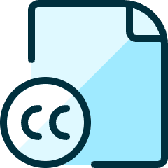 File Copyright Cc Icon from Ultimate Duotone Set