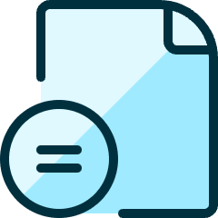 File Copyright Equal Icon from Ultimate Duotone Set