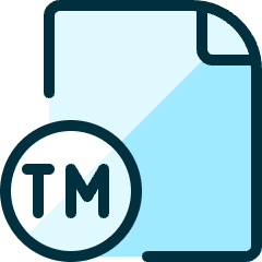 File Copyright Tm Icon from Ultimate Duotone Set