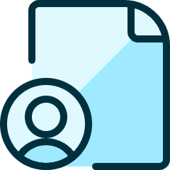 File Copyright User Icon from Ultimate Duotone Set