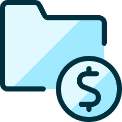 Folder Cash Icon from Ultimate Duotone Set