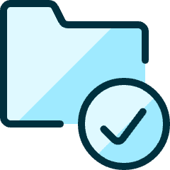 Folder Check Icon from Ultimate Duotone Set