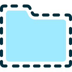 Folder Dash Icon from Ultimate Duotone Set