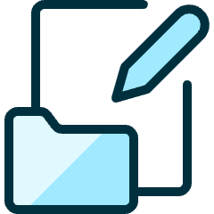 Folder Fiile Edit Icon from Ultimate Duotone Set