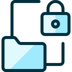 Folder File Lock Icon from Ultimate Duotone Set
