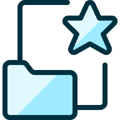 Folder File Star Icon from Ultimate Duotone Set