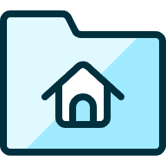 Folder Home 1 Icon from Ultimate Duotone Set