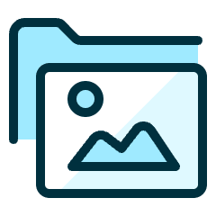 Folder Image Icon from Ultimate Duotone Set