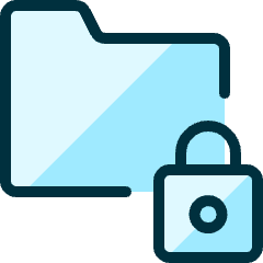 Folder Lock Icon from Ultimate Duotone Set