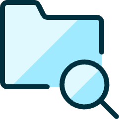 Folder Search Icon from Ultimate Duotone Set