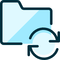 Folder Sync Icon from Ultimate Duotone Set