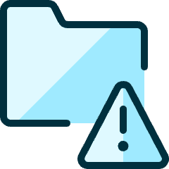 Folder Warning Icon from Ultimate Duotone Set